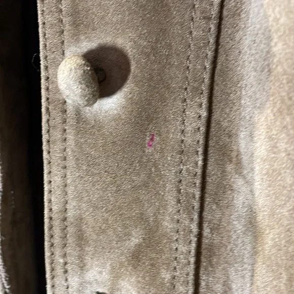 VINTAGE 80s suede jacket size 11-12 Cottage or Prairie core fall essential! - Picture 7 of 10